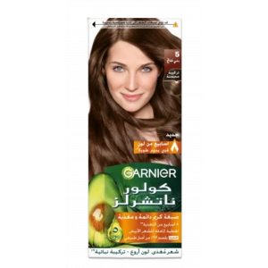 GARNIER COLOR NATURALS 5.0 LIGHT BROWN — NOURISHING CREAM PERMENANT HAIR COLOR 150 GM